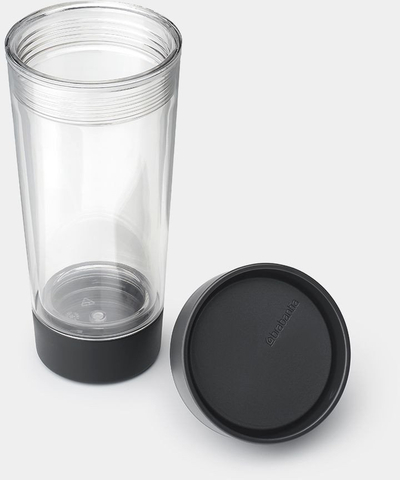 Gotë udhëtimi për çaj Brabantia Make and Take, 360ml, plastike, gri e errët