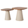 Set 2 tavolina për kafe Golfer (HM9924), krem