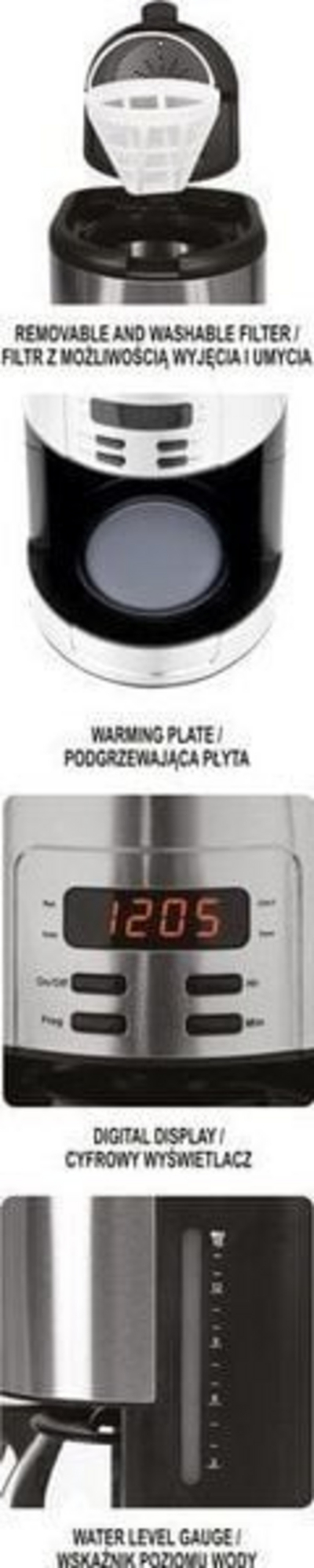 Makinë për kafe Yato W-68500, e argjendtë