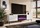 Kredencë TV Cama Meble Slide 200K, 200x40x57 cm, oxhak elektrik, MDF, e bardhë