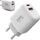 Karikues muri Zenwire Power Supply Cube, 20W, USB C dhe USB A, i bardhë