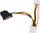Përshtatës StarTech SATA 15-pin - Molex x3, 0.15m, shumëngjyrësh