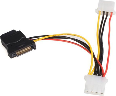 Përshtatës StarTech SATA 15-pin - Molex x3, 0.15m, shumëngjyrësh