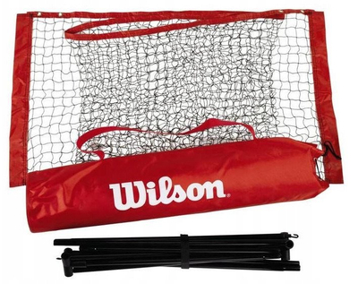 Rrjetë tenisi Wilson Starter EZ, 6.10 m, portative, e kuqe