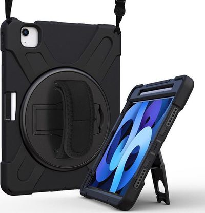 Mbulesë mbrojtëse ESTUFF AUSTIN, për iPad Pro 11 2024 2025, me mbajtës 360°, e zezë