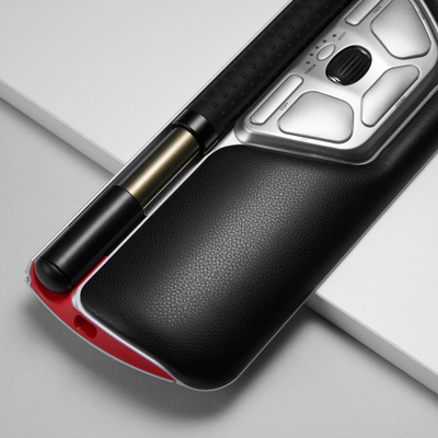 Maus ergonomik Contour Design RollerMouse Red, me kabllo, i kuq