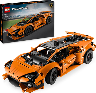 Set LEGO Technic Lamborghini Huracán Tecnica 42196, 806 copa, portokalli