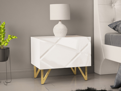 Komodinë anësore Glamour 55 1S Nivotis 04 (55 x 47 x 42)