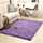 Tapet Thick Soft Plush Shaggy Rug, 80x150 cm, i trashë, vjollcë e hapur