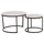 Set tavolina ndihmëse HomeMarkt Talos, rrethore, metal, 70cm, gri