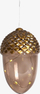 Dekor LED Celina Acorn, 16 cm, xham ngjyrë lisi të errët, ari