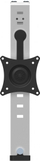 Mbajtëse monitori StarTech.com Cubicle Monitor Mount, 1 monitor deri 34", rregullim lartësie, e zezë