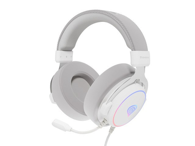 Kufje Genesis Neon 764, USB, të bardha
