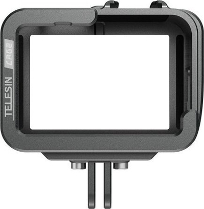 Kornizë mbrojtëse alumini Telesin për GoPro Hero 11 10 9, me cold shoe, me montim 1/4", e zezë