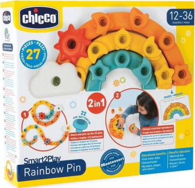 Lodër edukative Chicco Smart2play Rainbow Game 2n1, me ngjyra