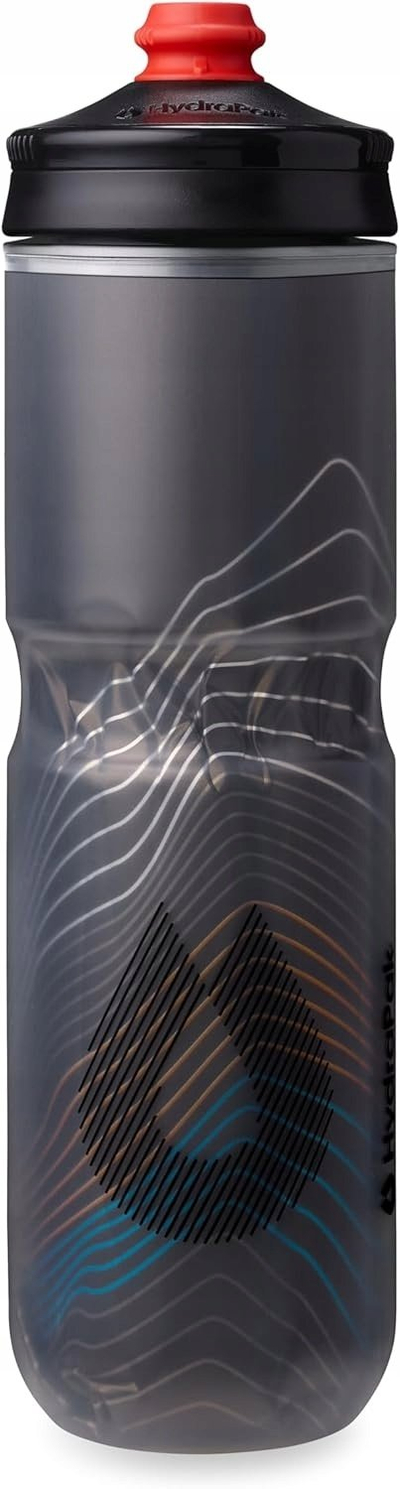 Shishe uji Hydrapak Polar Surge Ascent, 24oz, e izoluar, e zezë