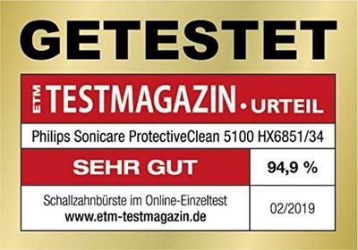 Set brusha elektrike Philips Sonic Sonicare ProtectiveClean 5100 HX6851, 2 copë