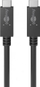 Kabllo USB C në USB C Wentronic 49252, 0.5m, USB 3.2 Gen 2, i zi
