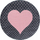 Tapet për fëmijë Bravich Bambi Round Heart, 160 cm, me zemër, rozë