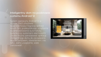 Monitor video interfon Akuvox S563W, 8", Wi‑Fi, i bardhë