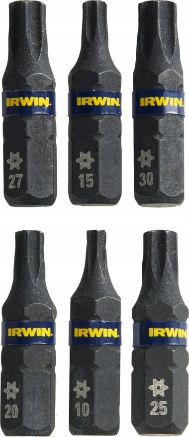 Set bitash Torx IRWIN Impact Pro, 25mm, 6 copë, i zi