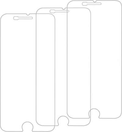 Xham mbrojtës GC Clarity për iPhone 6 Plus 6S Plus 7 Plus 8 Plus, set 3 copë, transparent