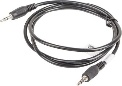 Kabllo audio Lanberg CA-MJMJ-10CC-0020-BK, Jack 3.5mm me Jack 3.5mm, 2 metra, e zezë