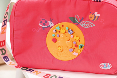 Çantë pelenash për kukulla Baby Born Pinplay Diaper Bag, set aksesorësh, shumëngjyrëshe