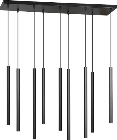 Lampë tavoni Orno Harmoni, 9xG9 20W, 9 tuba, e zezë