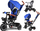 Tricikël për kalamaj Tiny Bike SP0650, 3 në 1, me tendë, blu