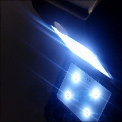Llambë murale diellit PowerNeed SL09P, SMD LED 0.44W, me sensor lëvizje, e zezë