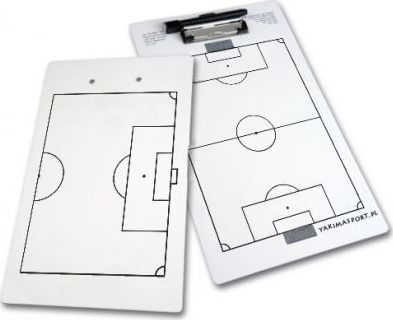 Tabllo taktike futbolli Yakima Sport Tactical Whiteboard, 40x23 cm, e bardhë