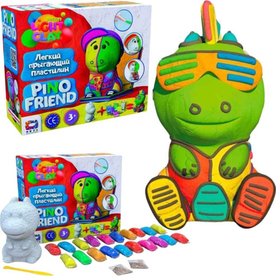 Set plasteline Moon Light Clay Pino Friend, plastelinë kërcece, 3+, shumëngjyrësh