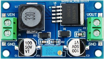 Modul konvertues PZU XL6019, DC DC step up, 5A, i gjelbër