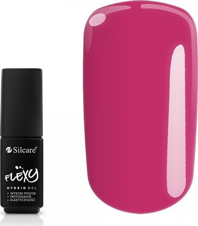 Llak xhel hibrid Silcare Flexy 85, 4.5g, rozë e fortë