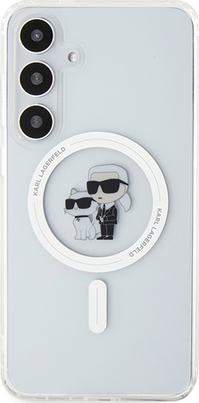Футрола за телефон Karl Lagerfeld Ikonik MagSafe за Samsung Galaxy S24, проѕирна