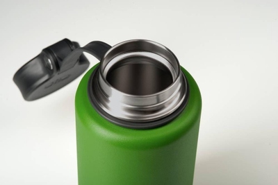 Shishe termike GSI Microlite 1000, 1L, çelik inox, e kuqe