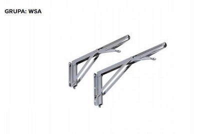 Преклоплива држачка за полица Domax, 300x145 mm, хром