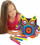 Сет перница за боење Colorino Owl Pillow, 6 маркери за текстил, бела