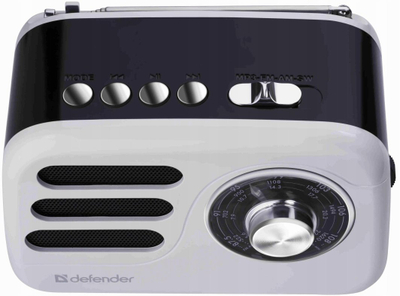 Altoparlant Bluetooth Defender SIGNAL, radio FM AM SW, 5W, bardhë e zezë