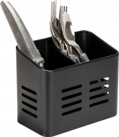 Mbajtëse takëmesh Wenko Baco, metal, 16 x 9 x 13.5 cm, e zezë