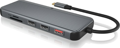 Docking station USB-C ICY BOX IB-DK4060-CPD, HDMI, Power Delivery, gri
