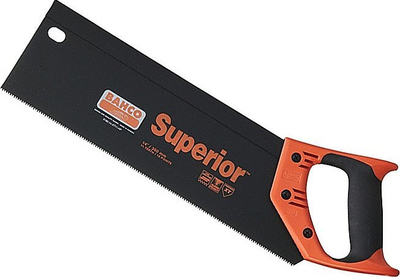 Sharrë dore Bahco Superior Hand Tenon Saw, 14" 350mm, 11 TPI, e zezë