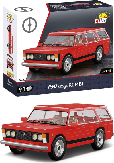 Сет за градење Cobi Youngtimer FSO 125P Station Wagon, 90 делови, повеќебоен