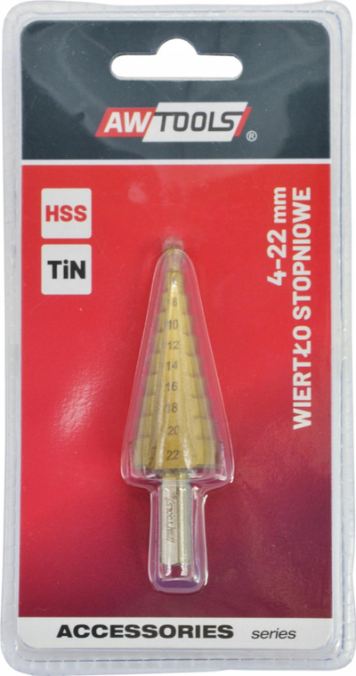 Freza hapash Awtools AW Straight Step Drill Bit, 4 52mm, për metal
