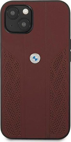 Maskë telefoni BMW BMHCP13MRSPPR, për iPhone 13 6.1", hardcase lëkurë, e kuqe