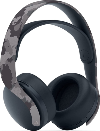 Kufje wireless gaming Sony PlayStation Pulse 3D, për PS5 PS4 PC, me mikrofon mrena, gri kamuflazh