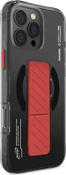Mbulesë telefoni Skinarma AXON për iPhone 16 Pro Max, magnetike, me mbajtëse GRIP STAND, ngjyrë e zezë
