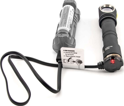 Електрична рачна лампа ArmyTek Wizard C2 Pro, 2500 lm, магнетно USB полнење, црна