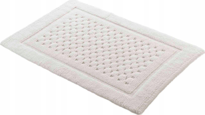 Tapet banjoje Douceur d'intérieur Cotton Bathroom Rug, pambuk 100%, 50 x 80 cm, ngjyrë krem